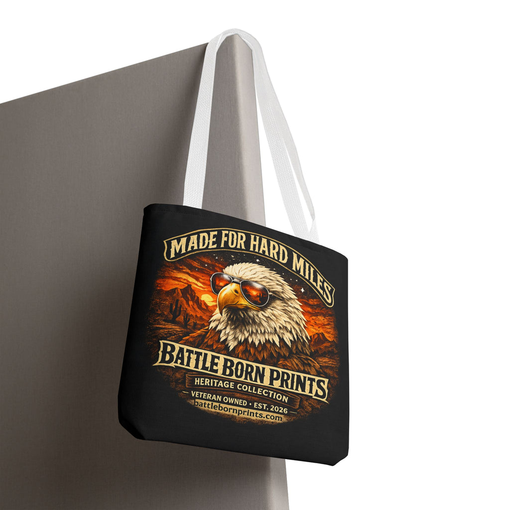 Battle Born Prints Heritage Collection "Made For Hard Miles" Tote Bag