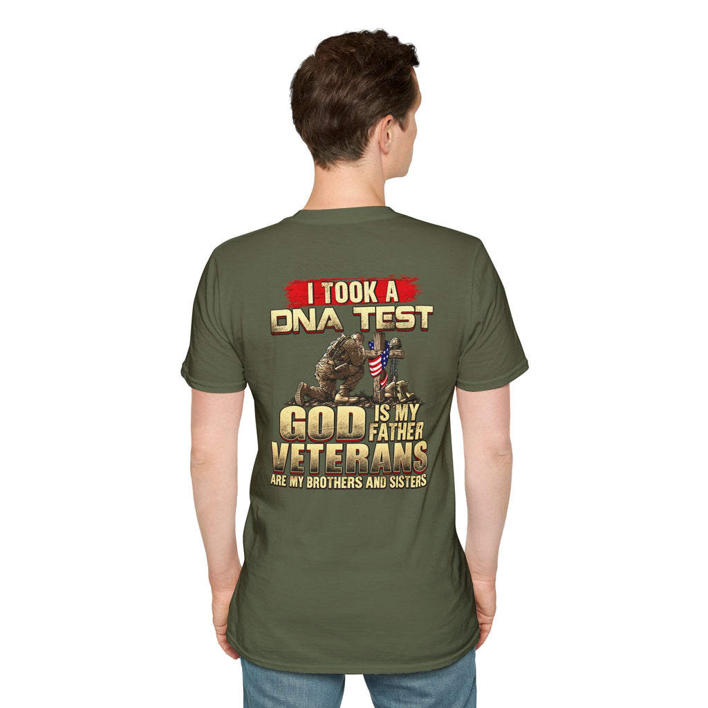 Veterans Tribute T-Shirt — "I Took a DNA Test: God is My Father, Veterans Are My Brothers and Sisters" - Battle Born Prints