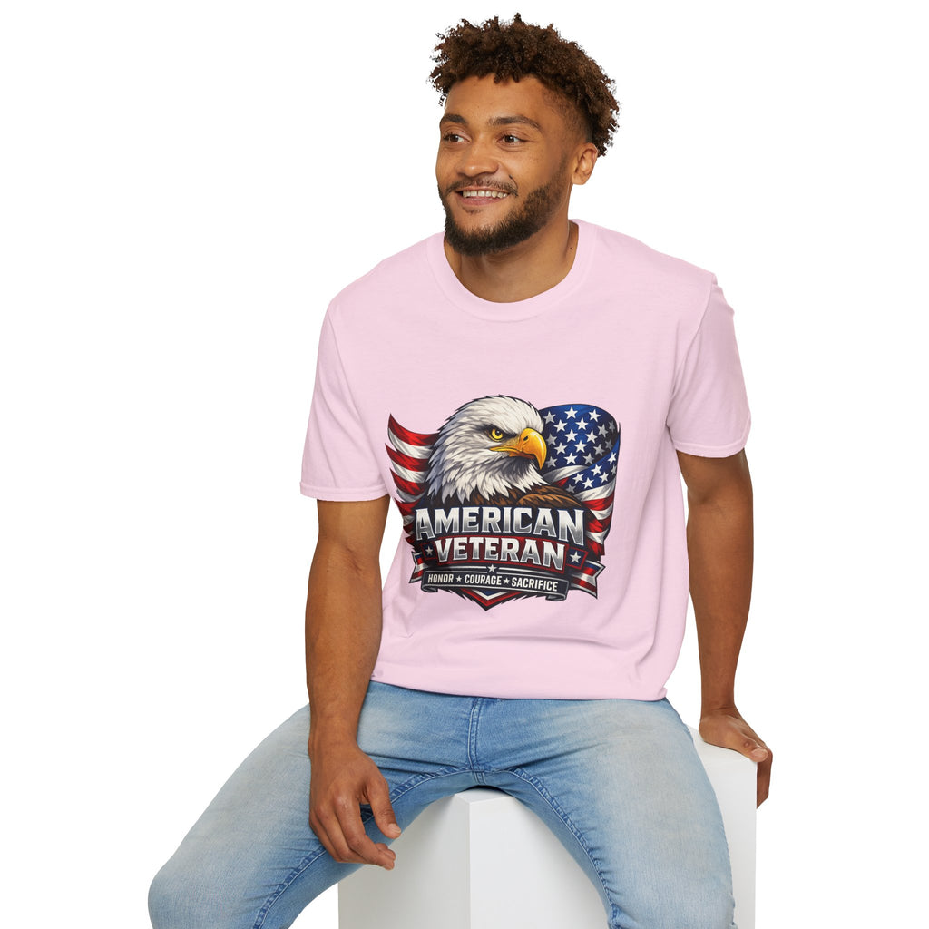 American Veteran Eagle T-Shirt — Patriotic USA Flag Tee