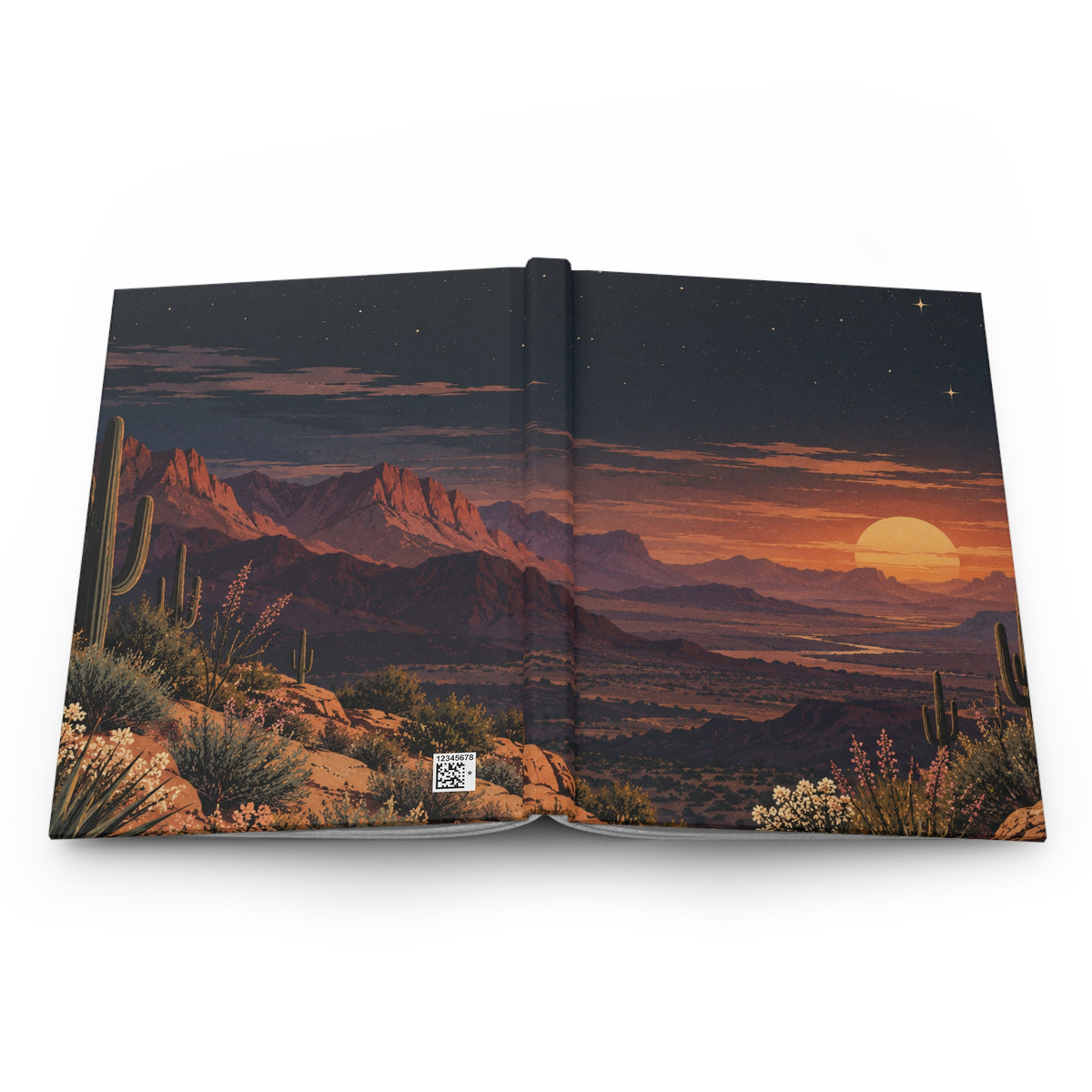 Desert Sunset Hardcover Journal — Lined Travel & Nature Notebook - Battle Born Prints