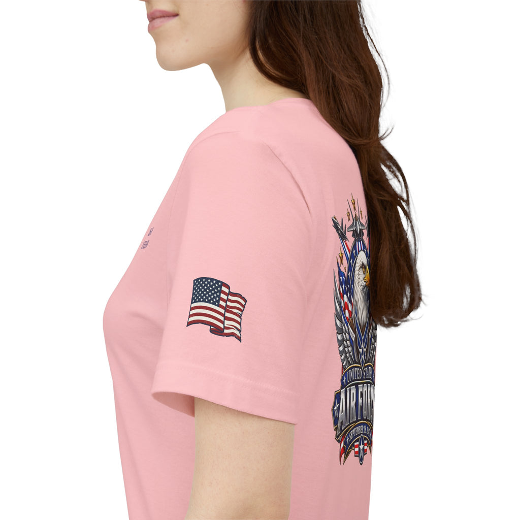 US Air Force Bella+Canvas T-Shirt — Patriotic Veteran Tee ("USAF Veteran")