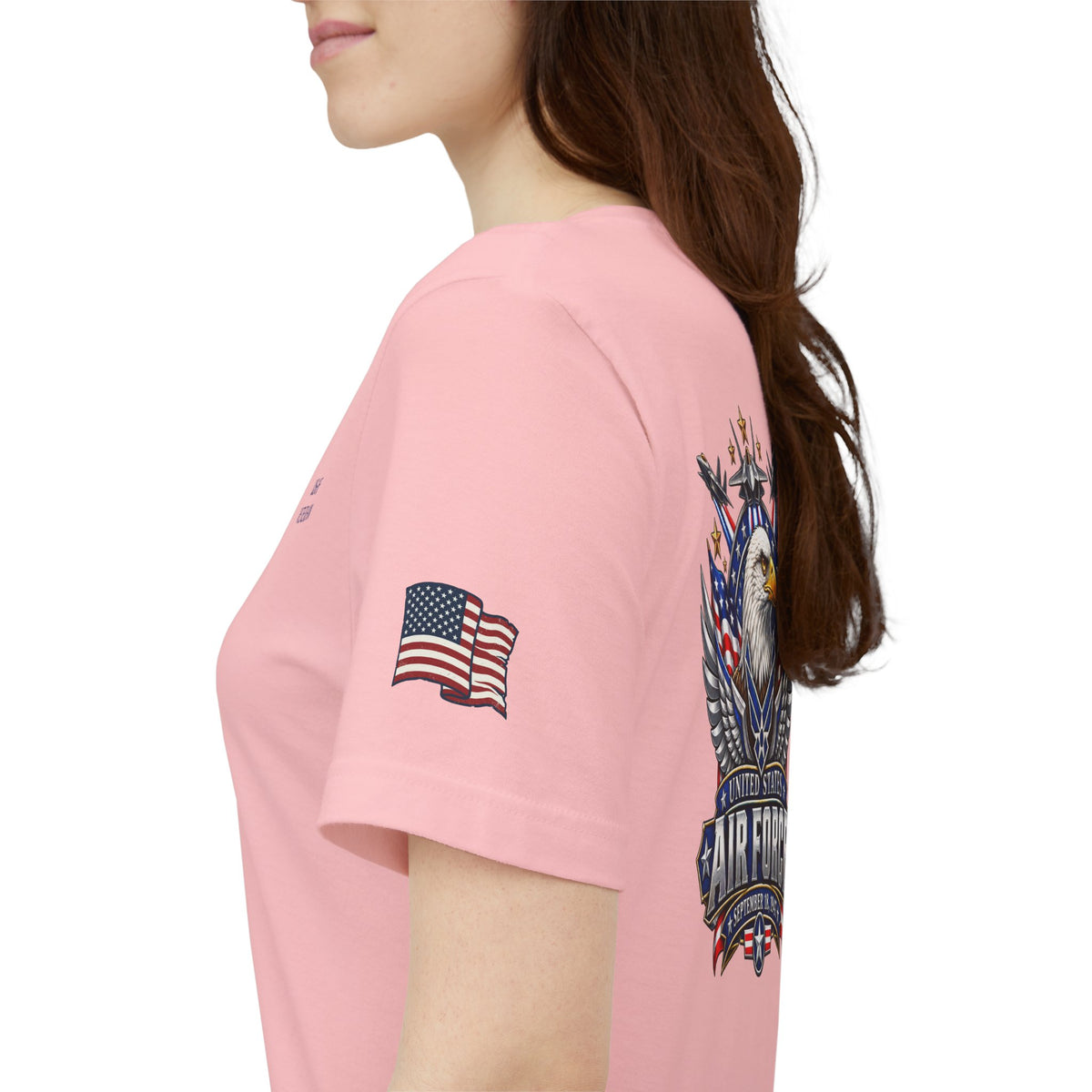 US Air Force Bella+Canvas T-Shirt — Patriotic Veteran Tee ("USAF Veteran")