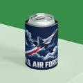 U.S. Air Force Can Cooler – 'Aim High' Jet Beverage Koozie - Battle Born Prints