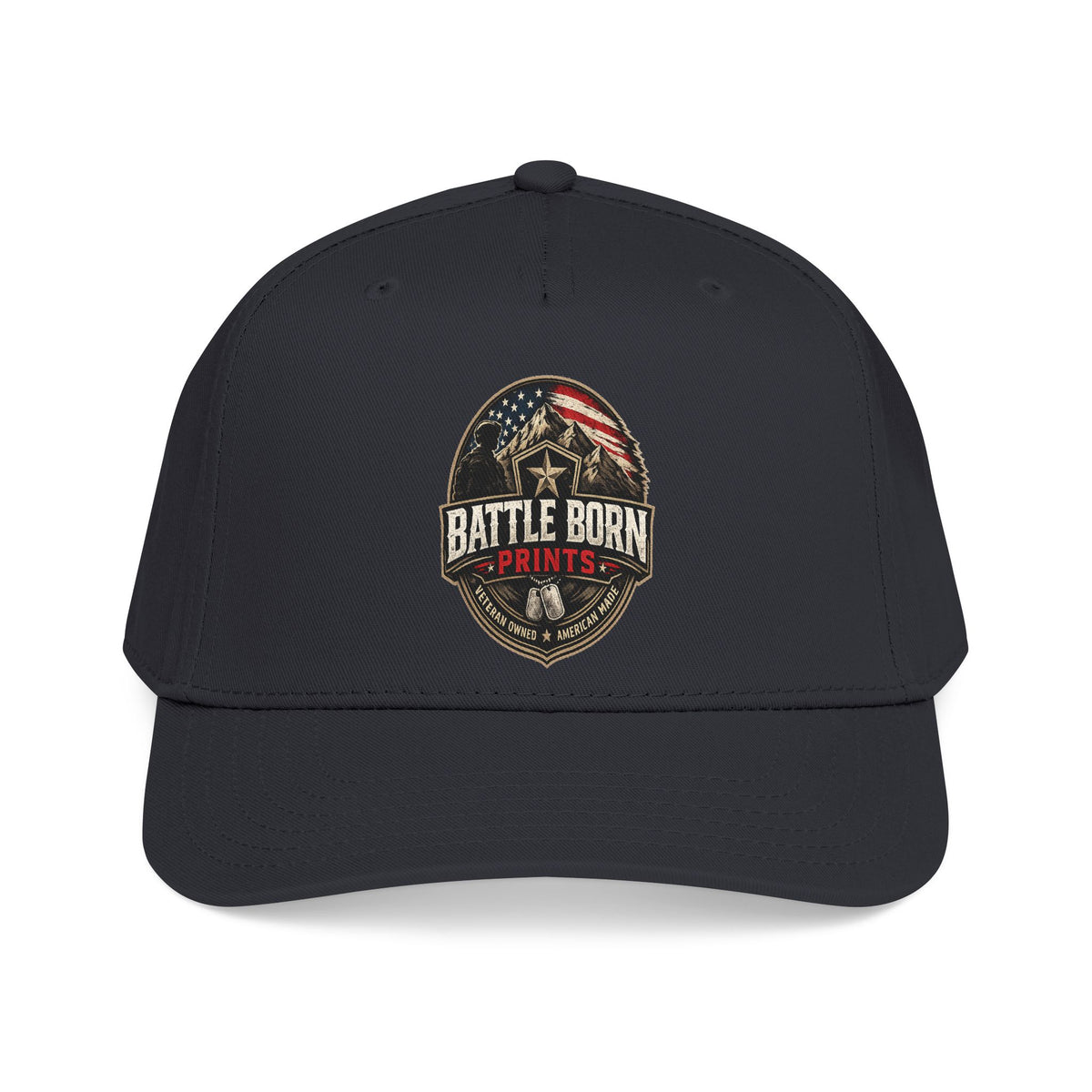 Baseball Cap - "Battle Born Prints" American Flag Patch Hat