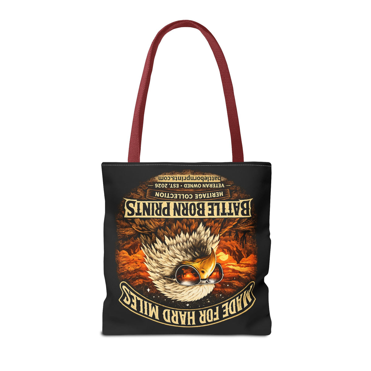 Battle Born Prints Heritage Collection "Made For Hard Miles" Tote Bag