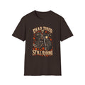 Vintage Biker Skull T-Shirt - Dead Tired Still Riding Motorcycle Tee for Adventurous Souls