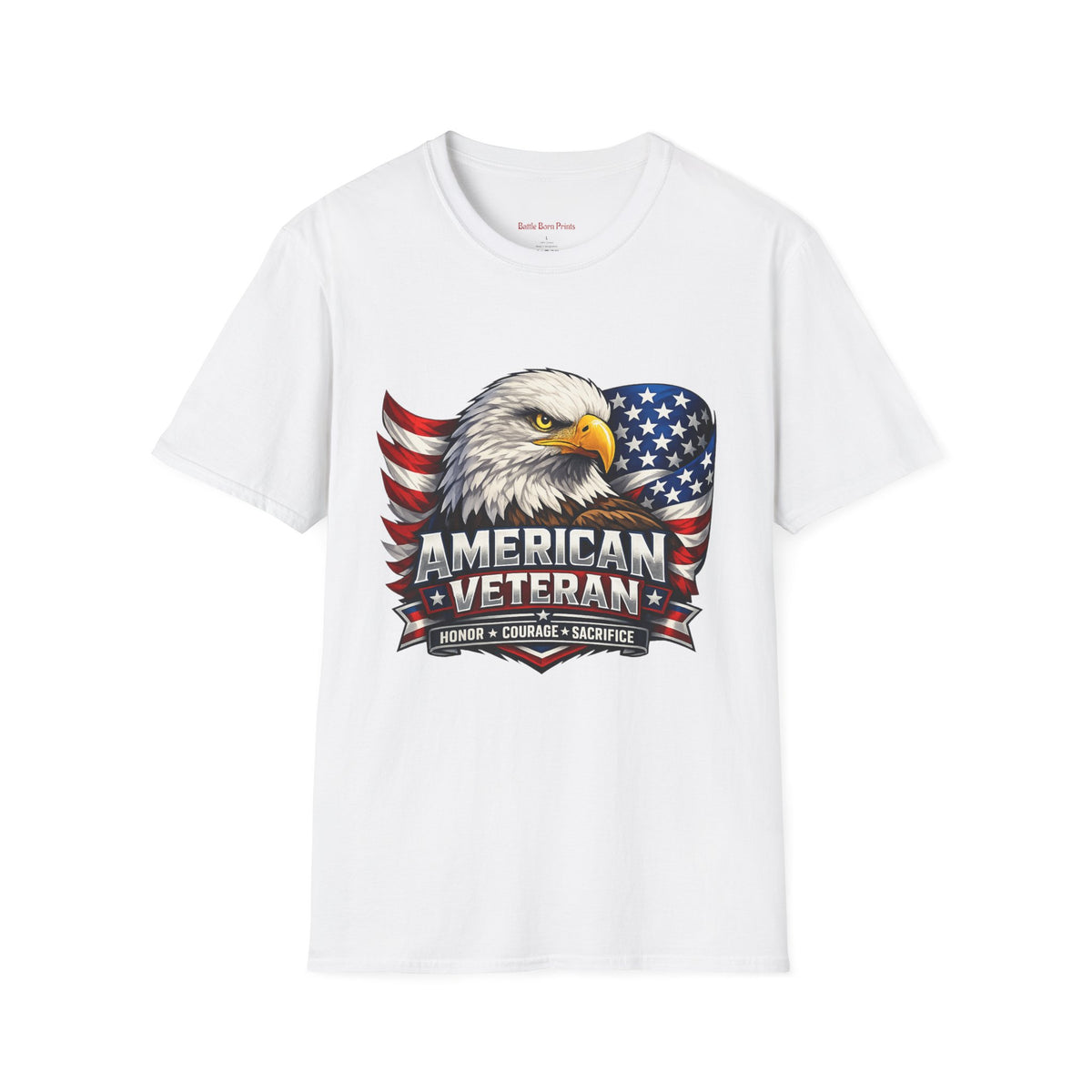 American Veteran Eagle T-Shirt — Patriotic USA Flag Tee