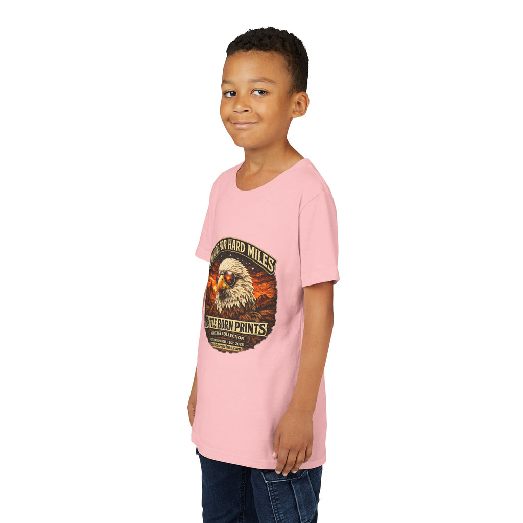 Youth Tee - "Made for Hard Miles" Eagle Graphic