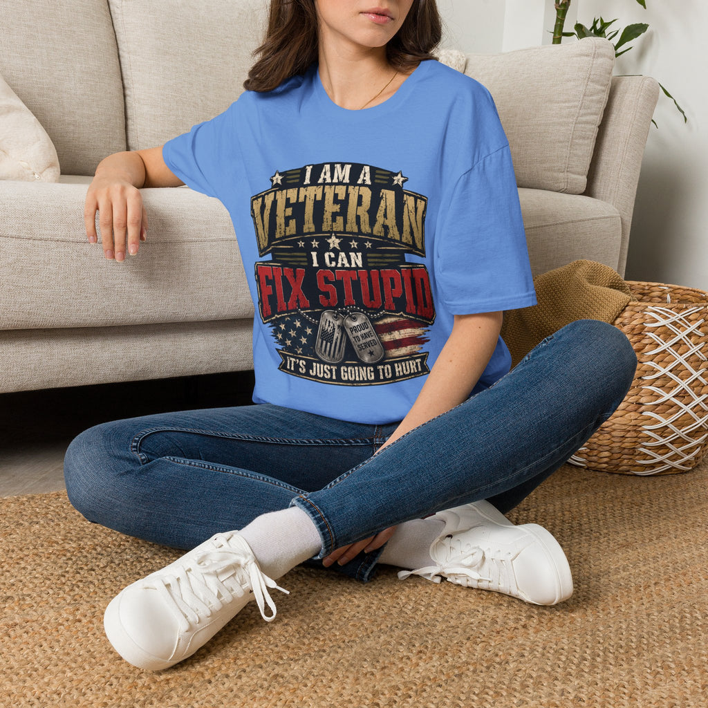 Veteran "I Can Fix Stupid" T-Shirt
