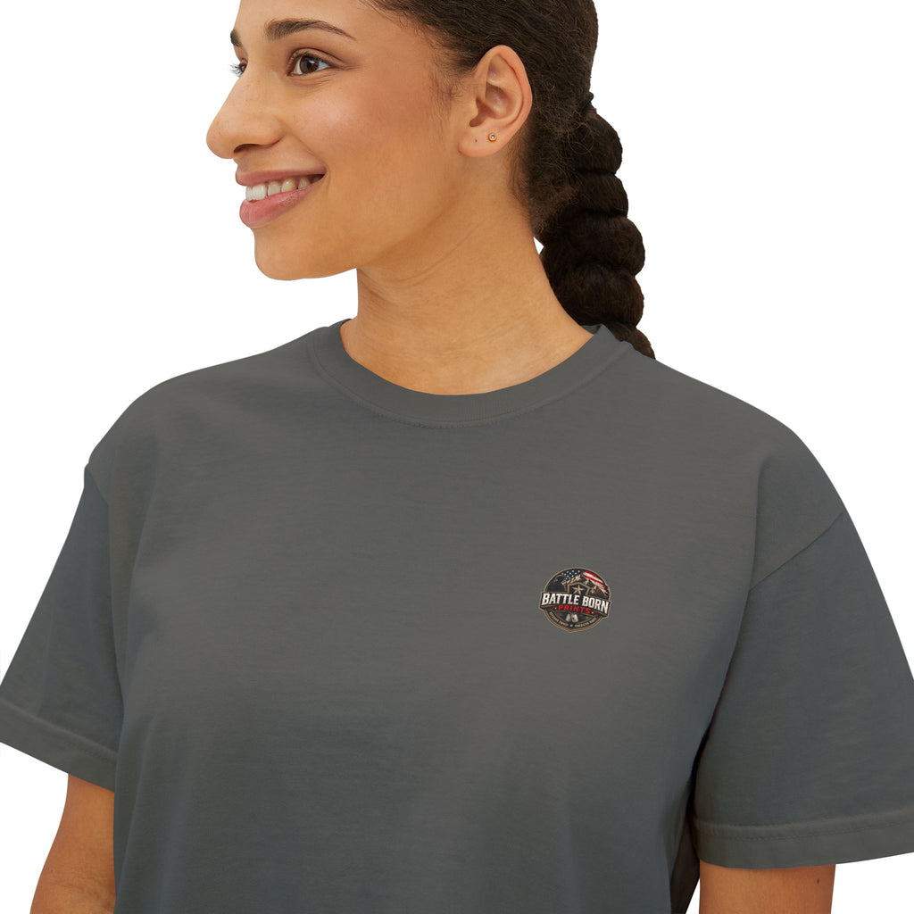 Battle Born Prints Heritage Collection "Made for Hard Miles" — Women's Boxy Shirt