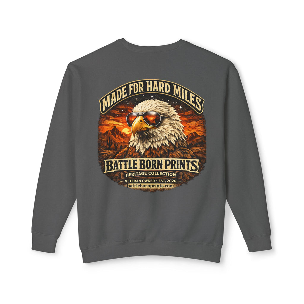 Battle Born Prints Heritage Collection "Made for Hard Miles" Crewneck Sweatshirt