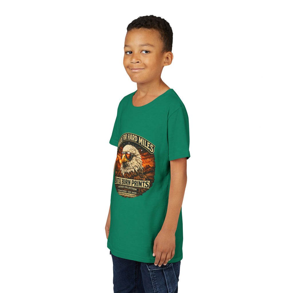 Youth Tee - "Made for Hard Miles" Eagle Graphic