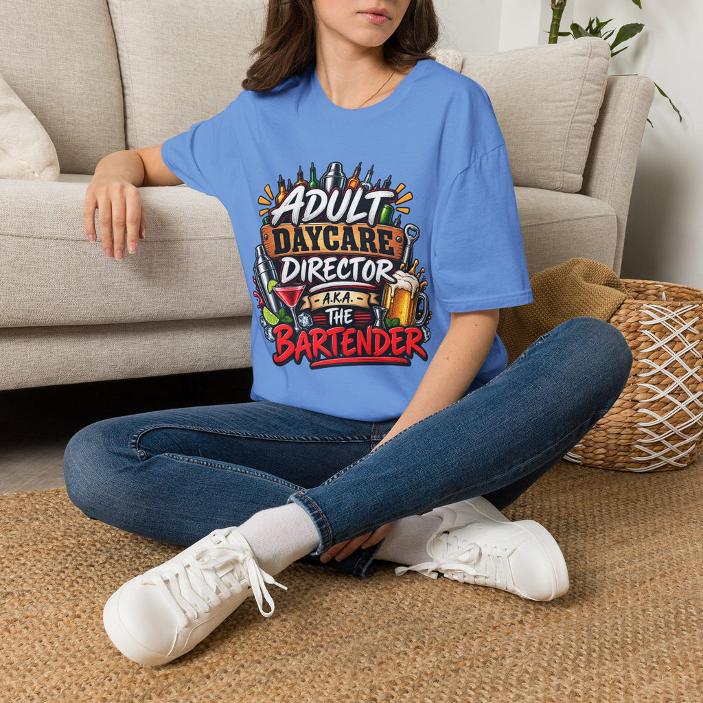 Adult Daycare Director T-Shirt — Funny Bartender Design