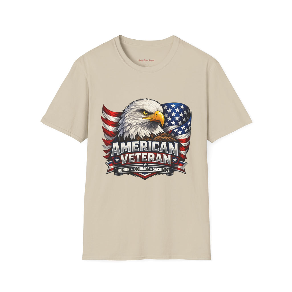 American Veteran Eagle T-Shirt — Patriotic USA Flag Tee