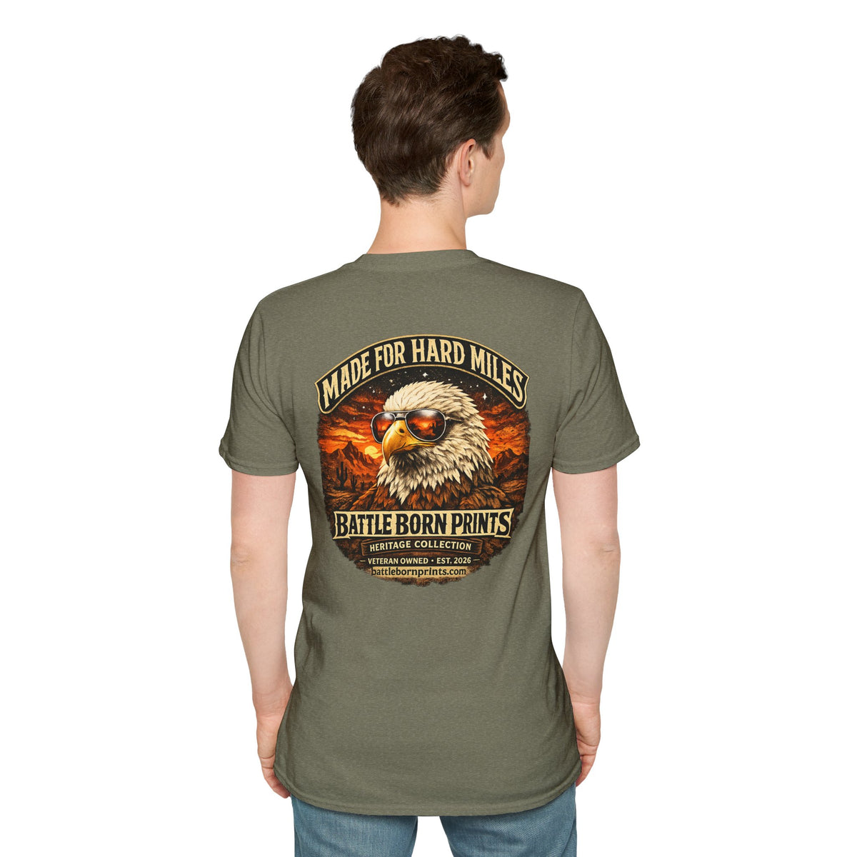 Battle Born Prints Heritage Collection "Made for Hard Miles" Unisex T-Shirt