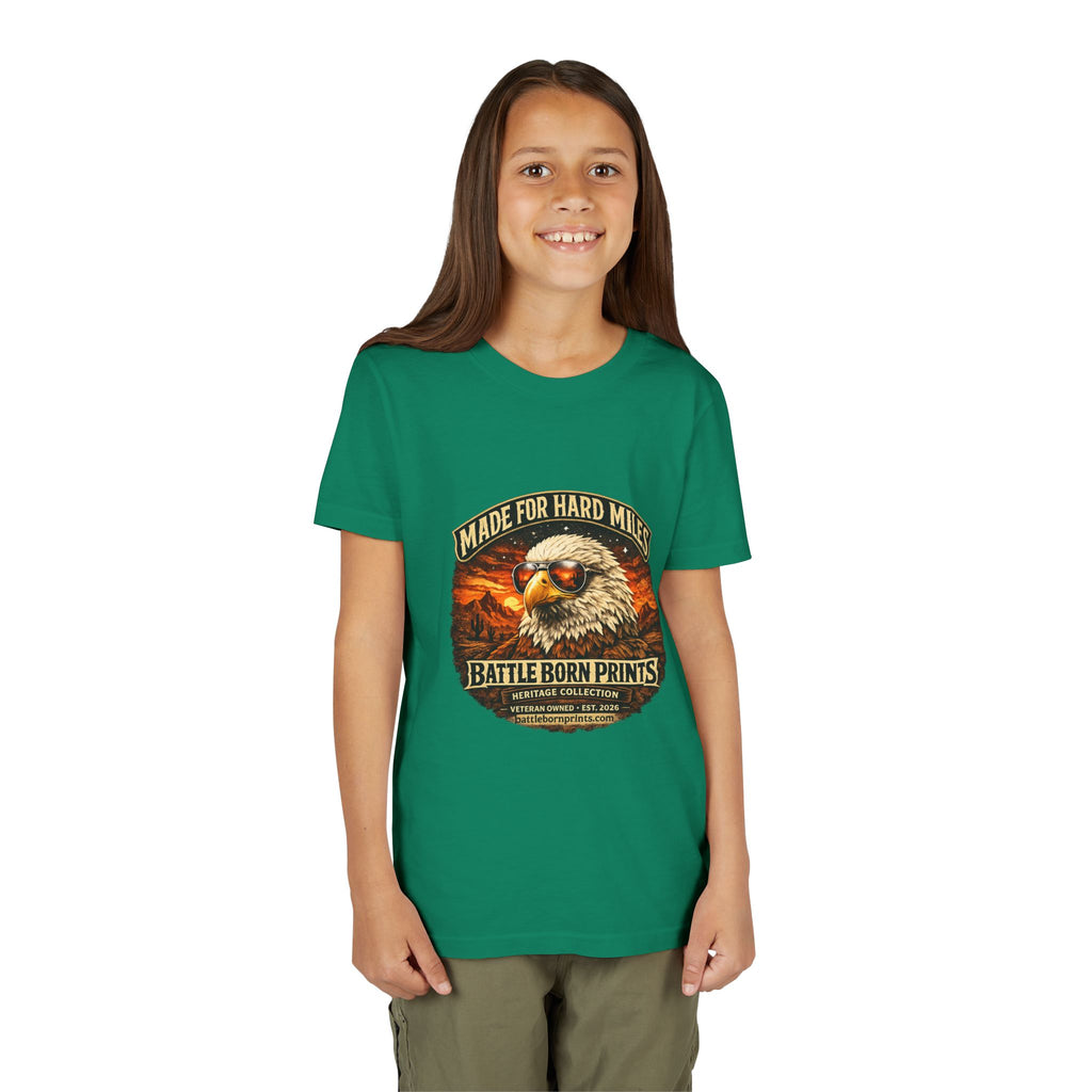 Youth Tee - "Made for Hard Miles" Eagle Graphic