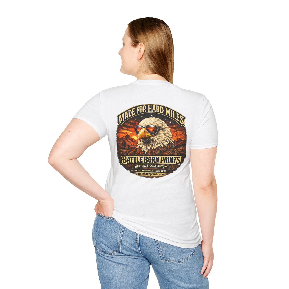 Battle Born Prints Heritage Collection "Made for Hard Miles" Unisex T-Shirt