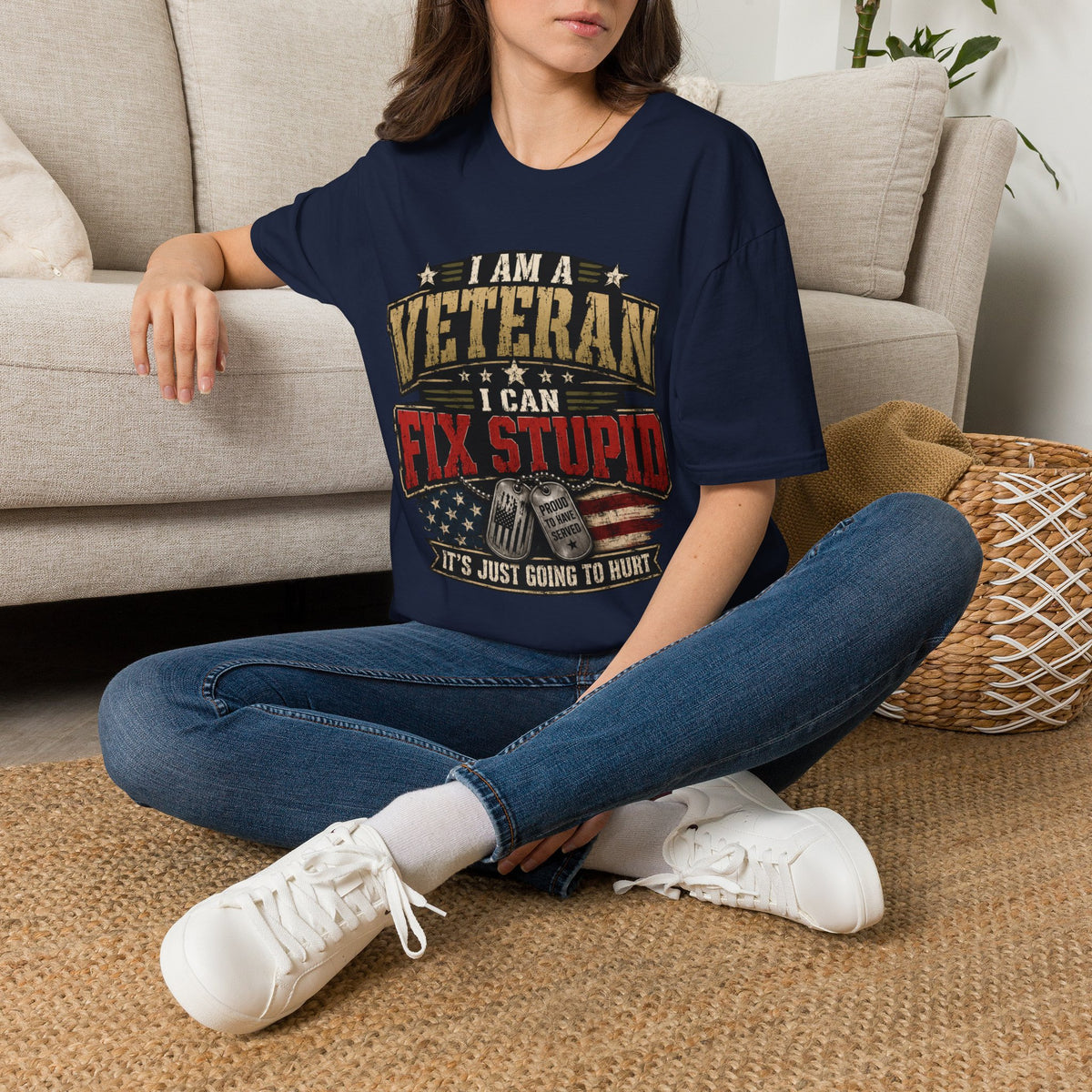 Veteran "I Can Fix Stupid" T-Shirt