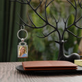 Personalized Rectangle Photo Keyring — Custom Photo Keychain Keepsake
