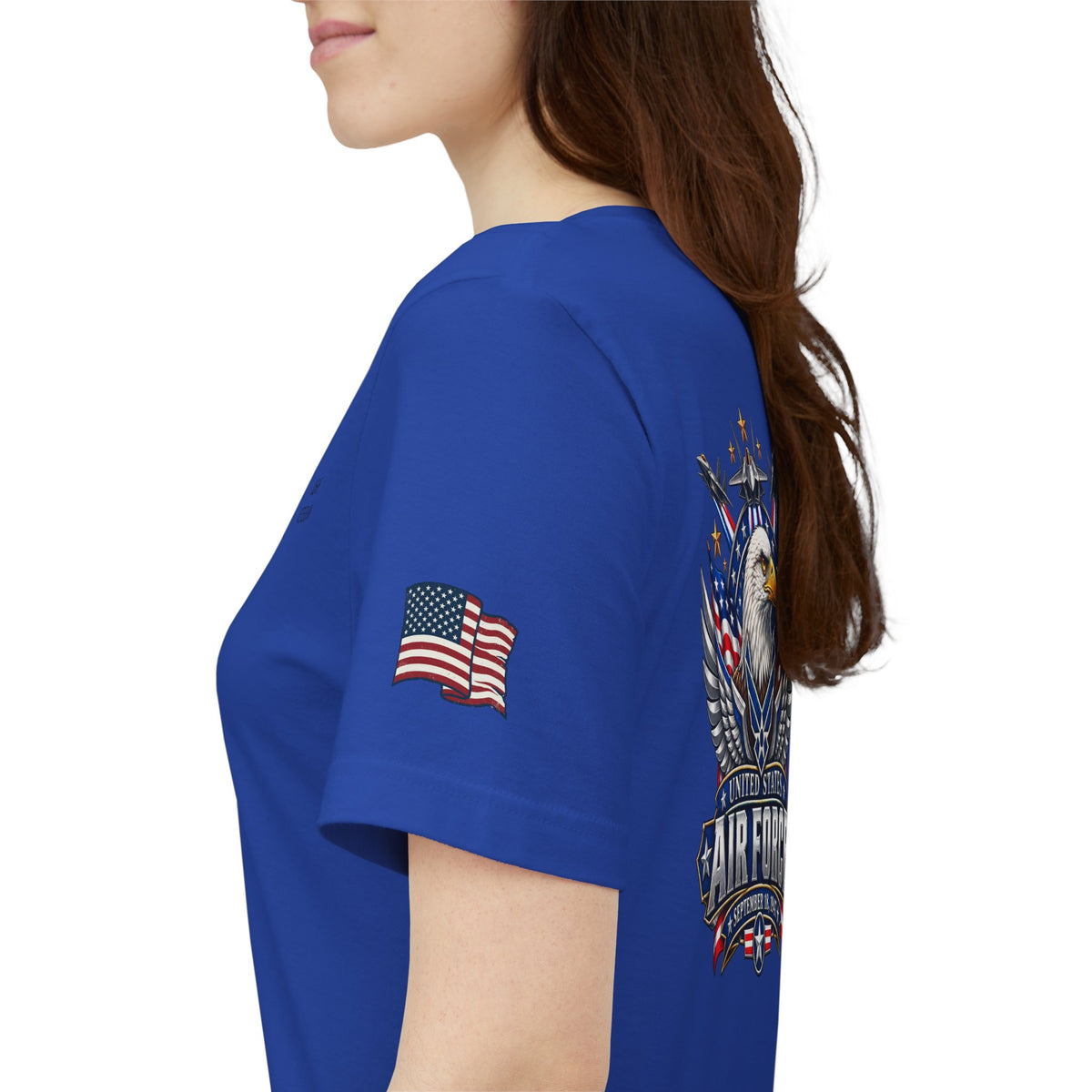 US Air Force Bella+Canvas T-Shirt — Patriotic Veteran Tee ("USAF Veteran")