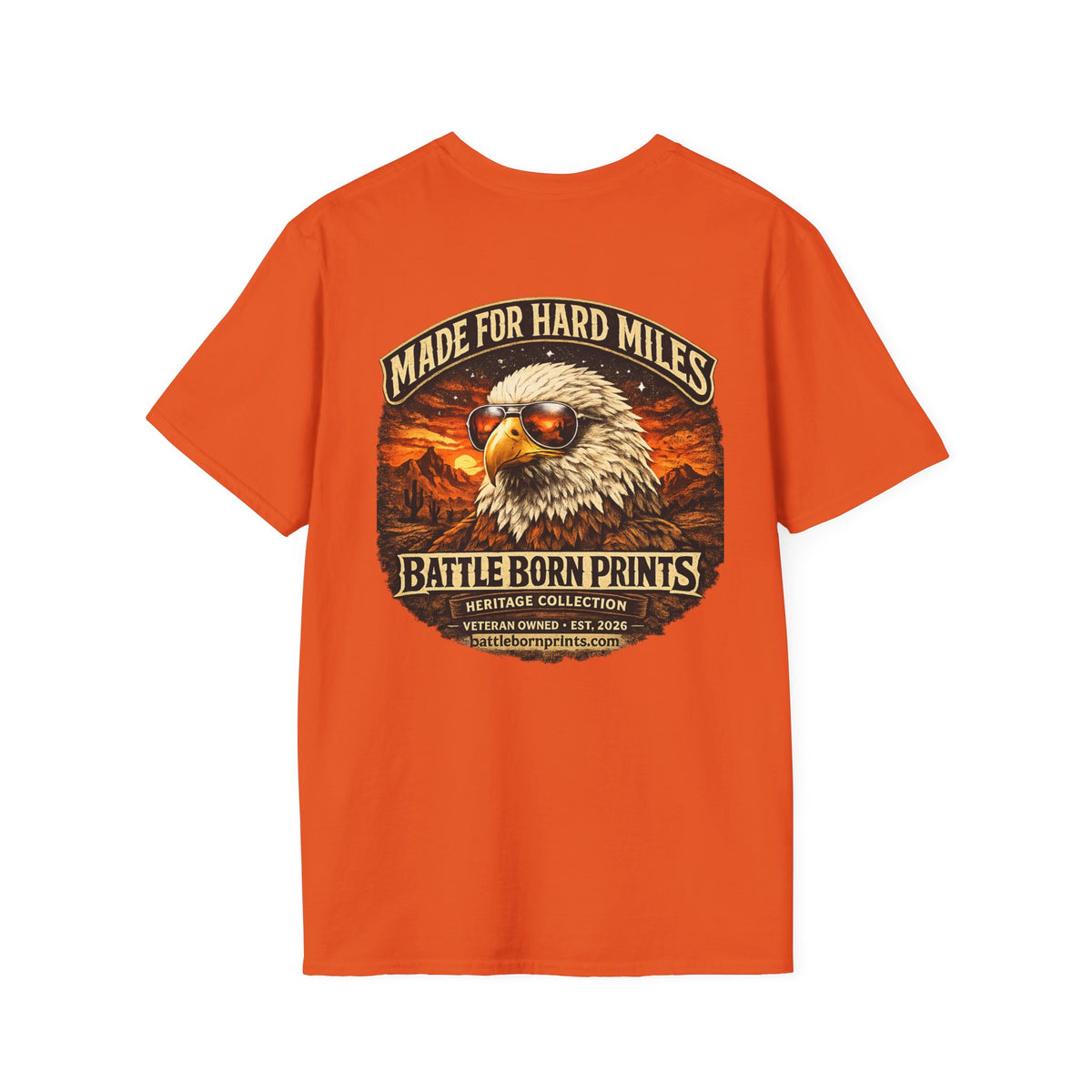 Battle Born Prints Heritage Collection "Made for Hard Miles" Unisex T-Shirt