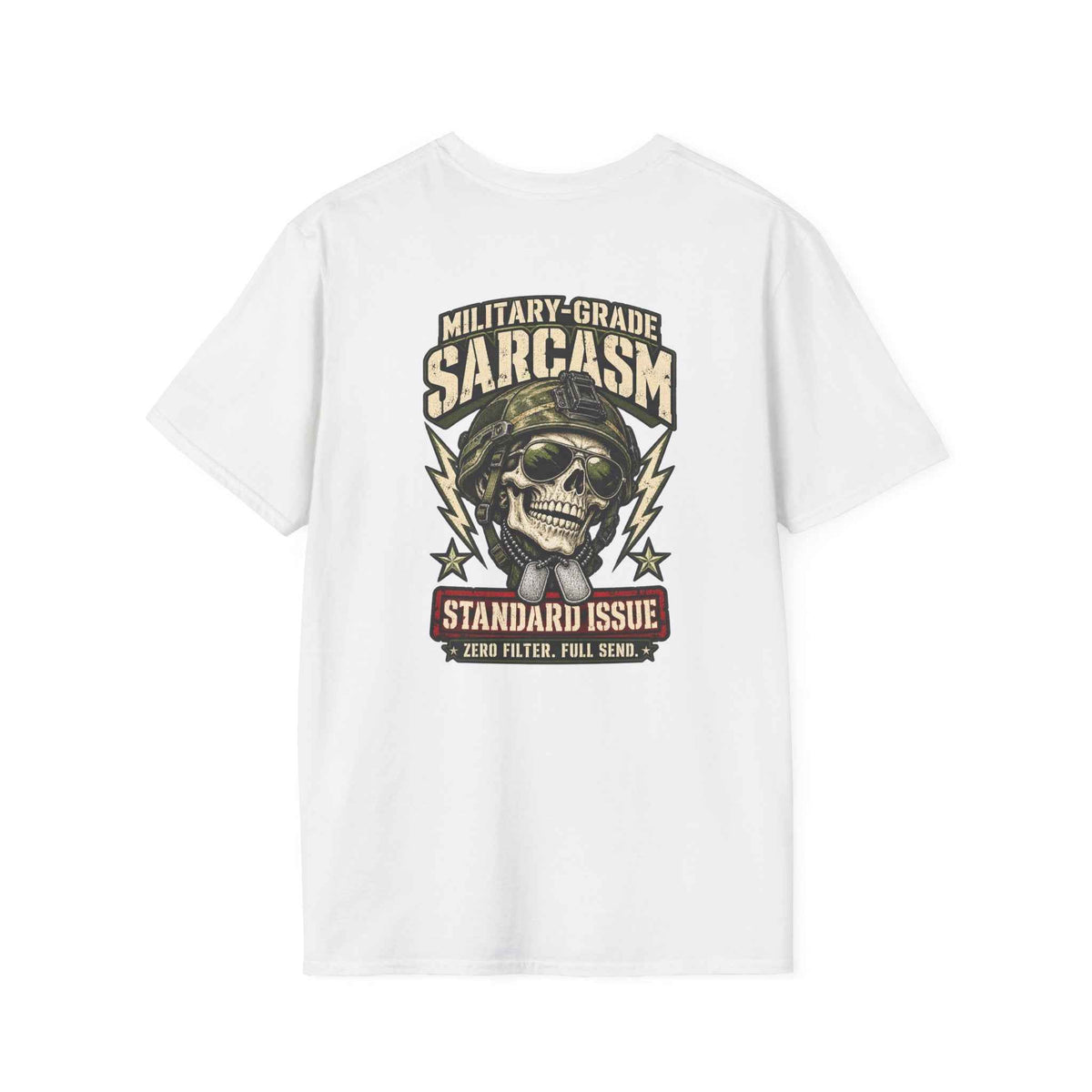 Military-Grade Sarcasm T-Shirt — Your Go-To for Everyday Attitude