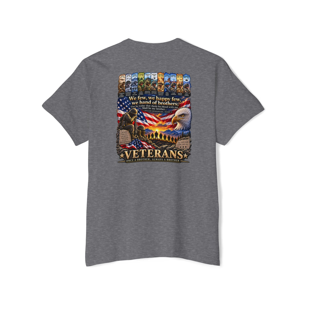 Veterans Tribute Pocket Tee — "We Live, We Honor, We Stand" Patriotic T-Shirt