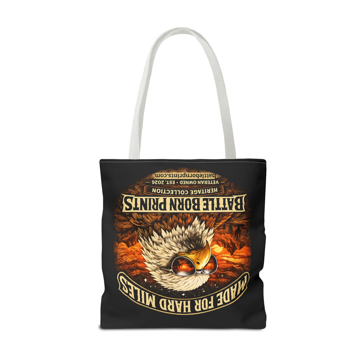 Battle Born Prints Heritage Collection "Made For Hard Miles" Tote Bag