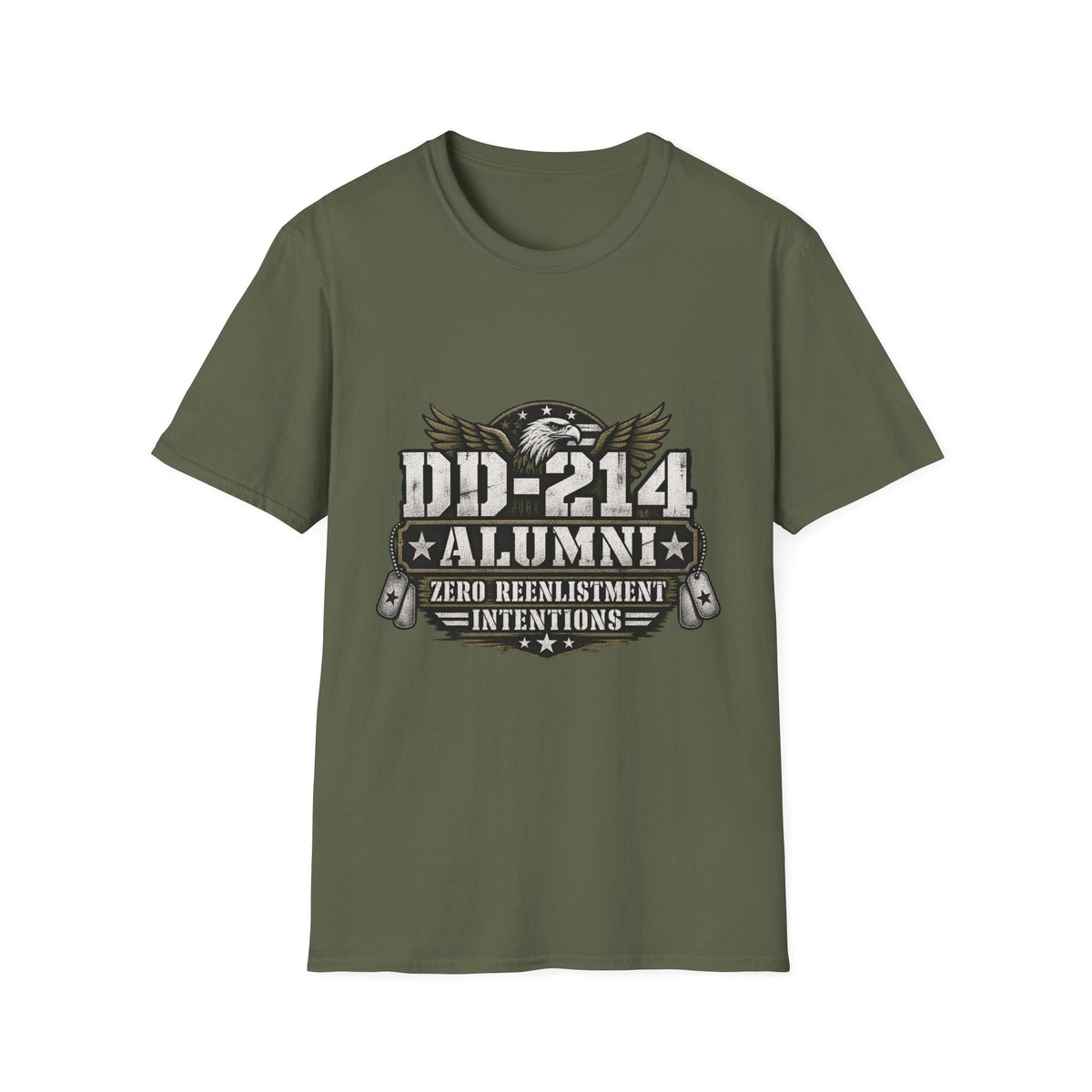 DD-214 Alumni Eagle T-Shirt – Veteran Pride Graphic Tee