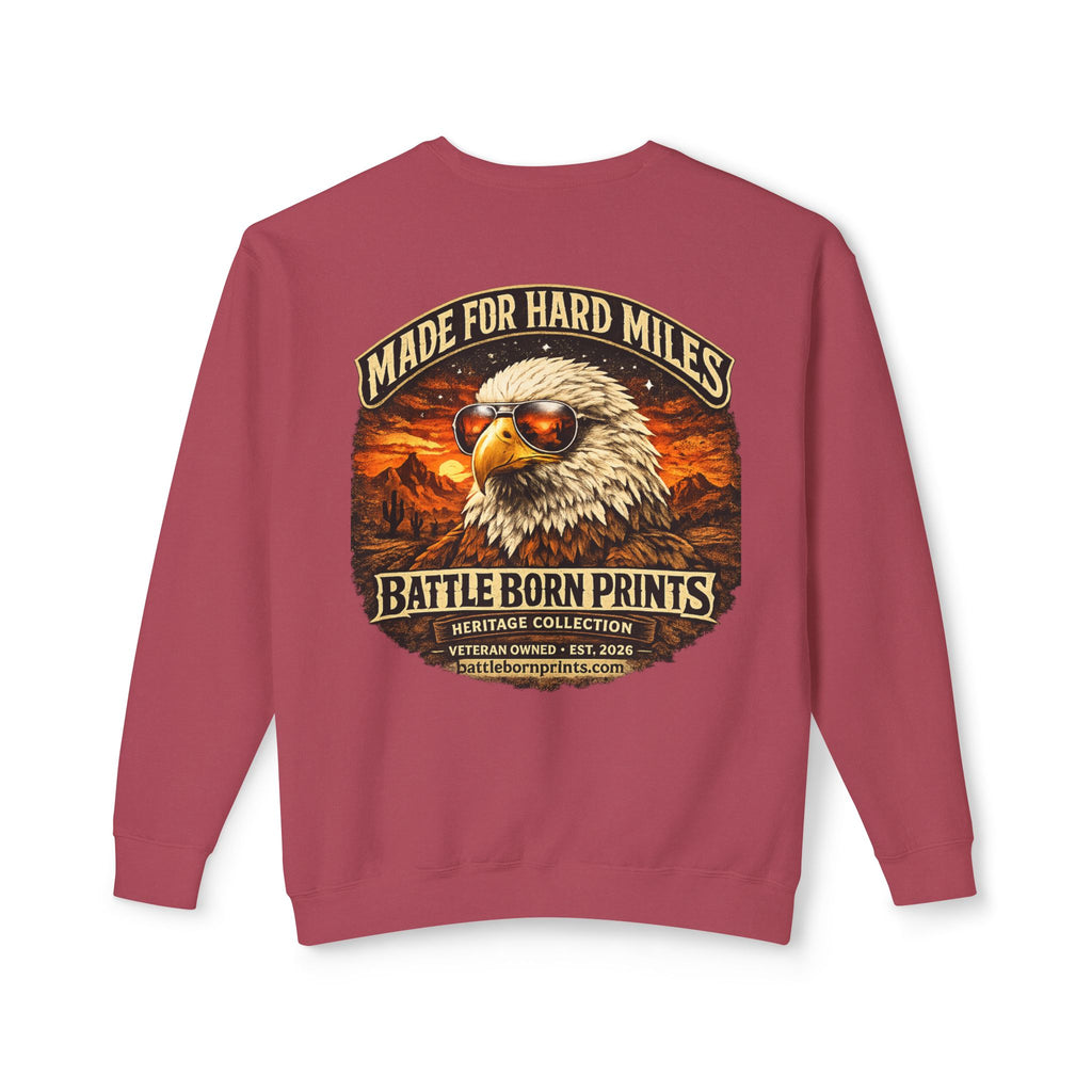Battle Born Prints Heritage Collection "Made for Hard Miles" Crewneck Sweatshirt