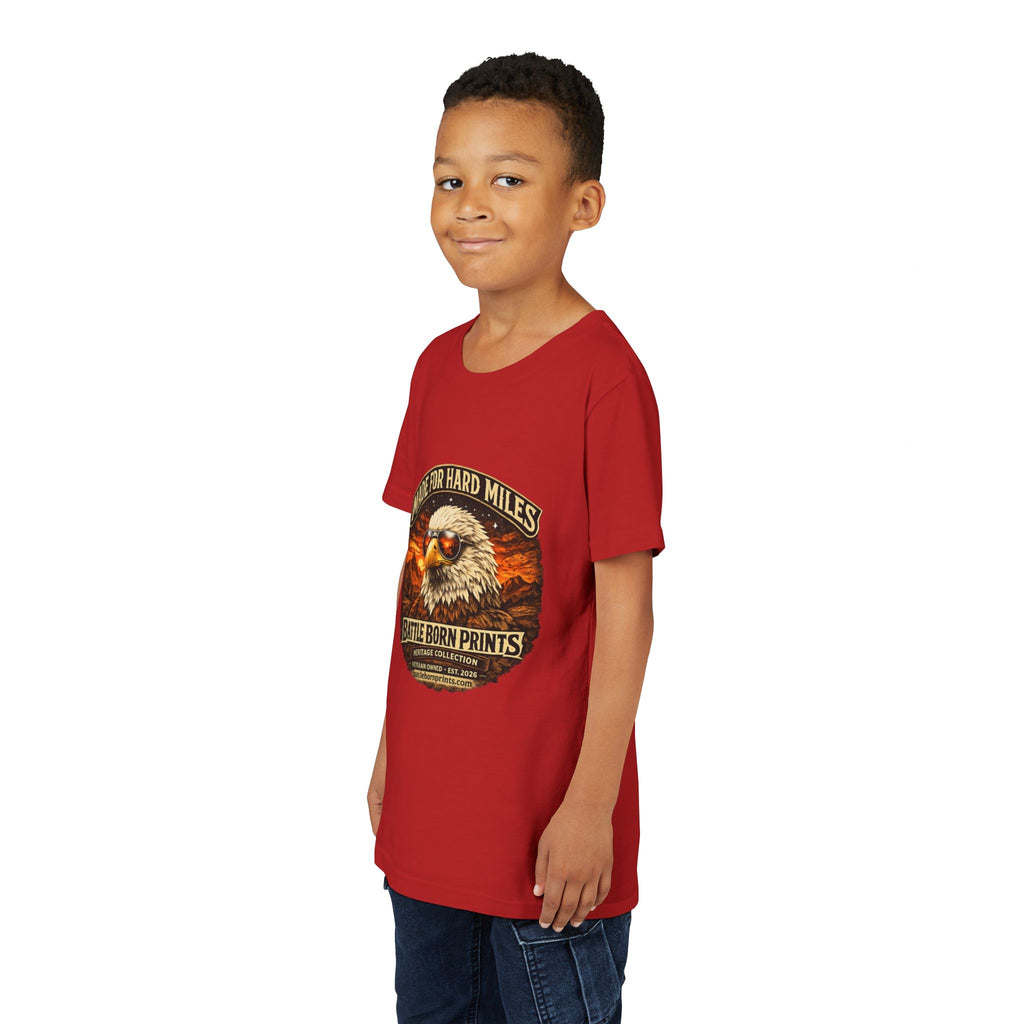 Youth Tee - "Made for Hard Miles" Eagle Graphic
