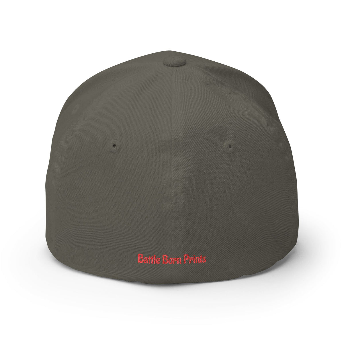 Battle Born Prints FlexFit Embroidered Cap — American Flag Patch Hat