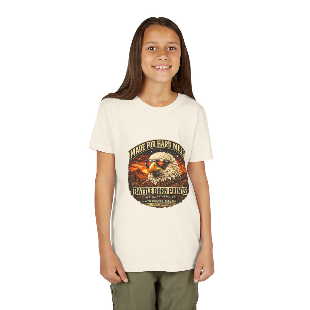 Youth Tee - "Made for Hard Miles" Eagle Graphic