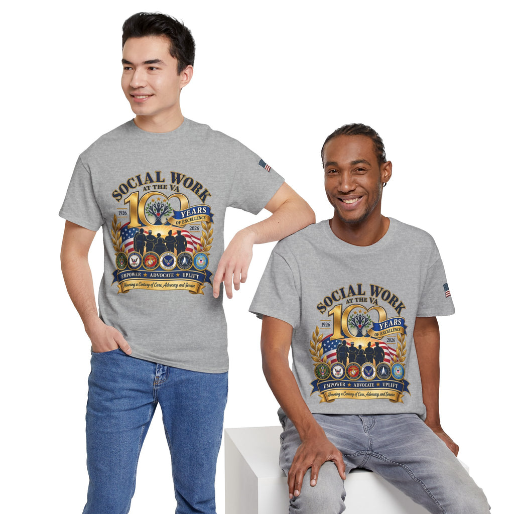 Social Work at the VA 100 Years T-Shirt — Veteran Support Memorial Tee