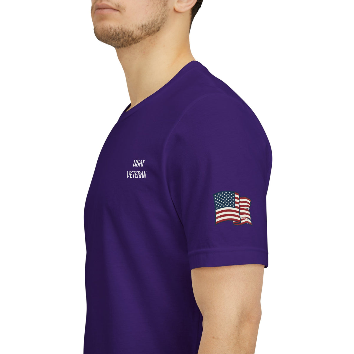 US Air Force Bella+Canvas T-Shirt — Patriotic Veteran Tee ("USAF Veteran")