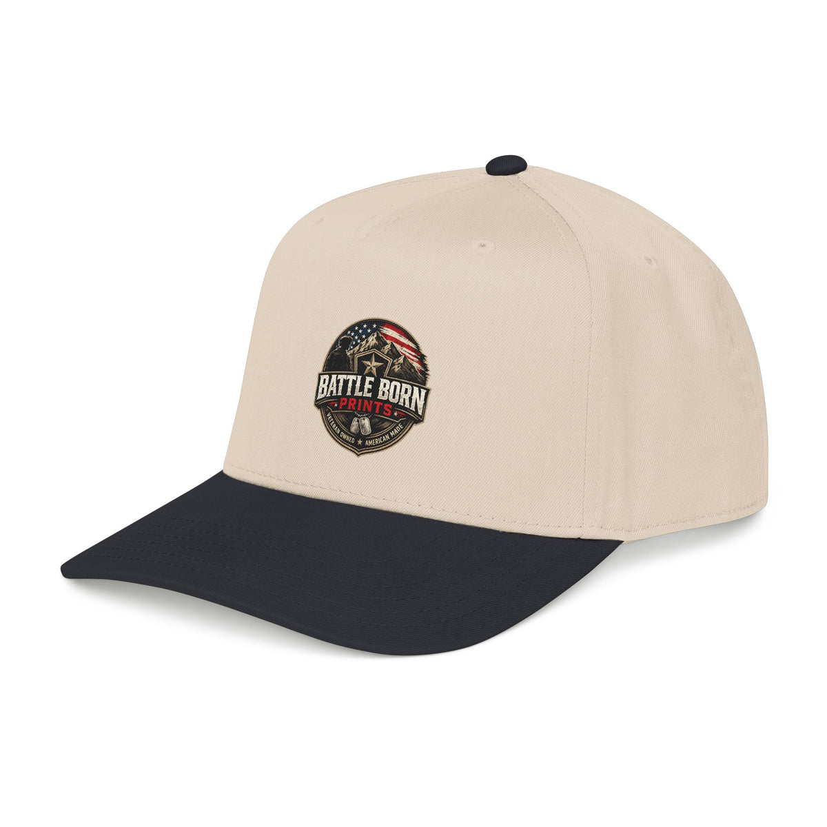 Baseball Cap - "Battle Born Prints" American Flag Patch Hat
