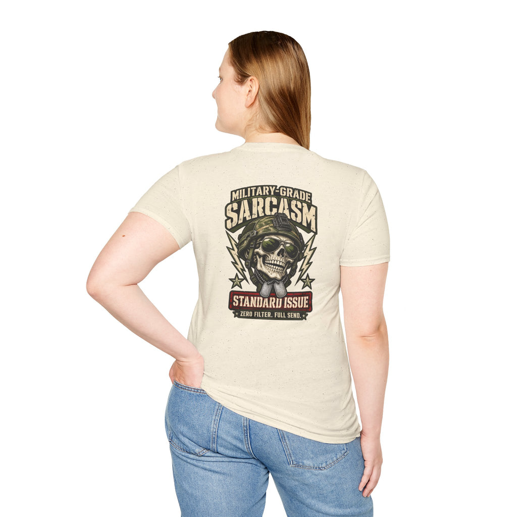 Military-Grade Sarcasm T-Shirt — Your Go-To for Everyday Attitude