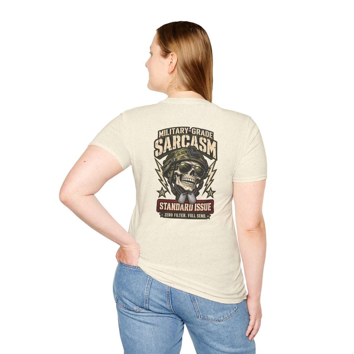 Military-Grade Sarcasm T-Shirt — Your Go-To for Everyday Attitude