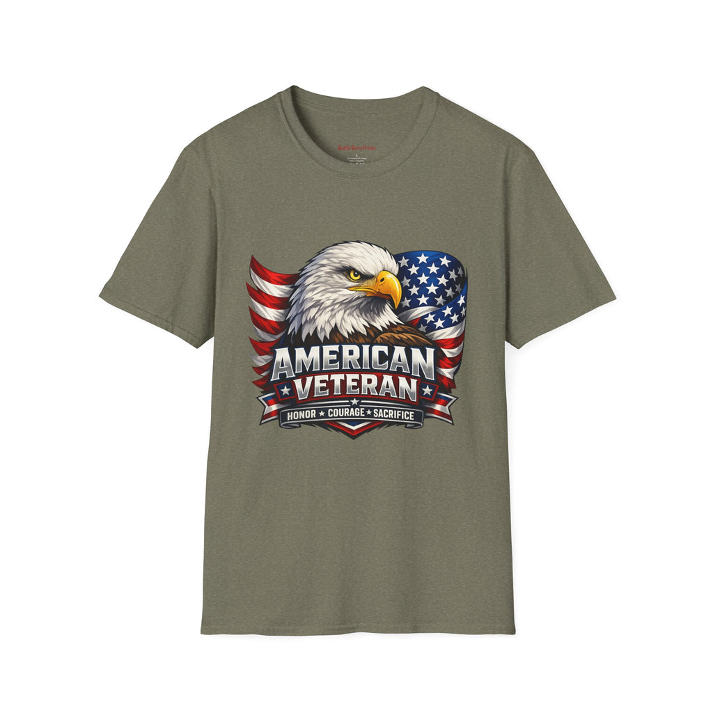 American Veteran Eagle T-Shirt — Patriotic USA Flag Tee