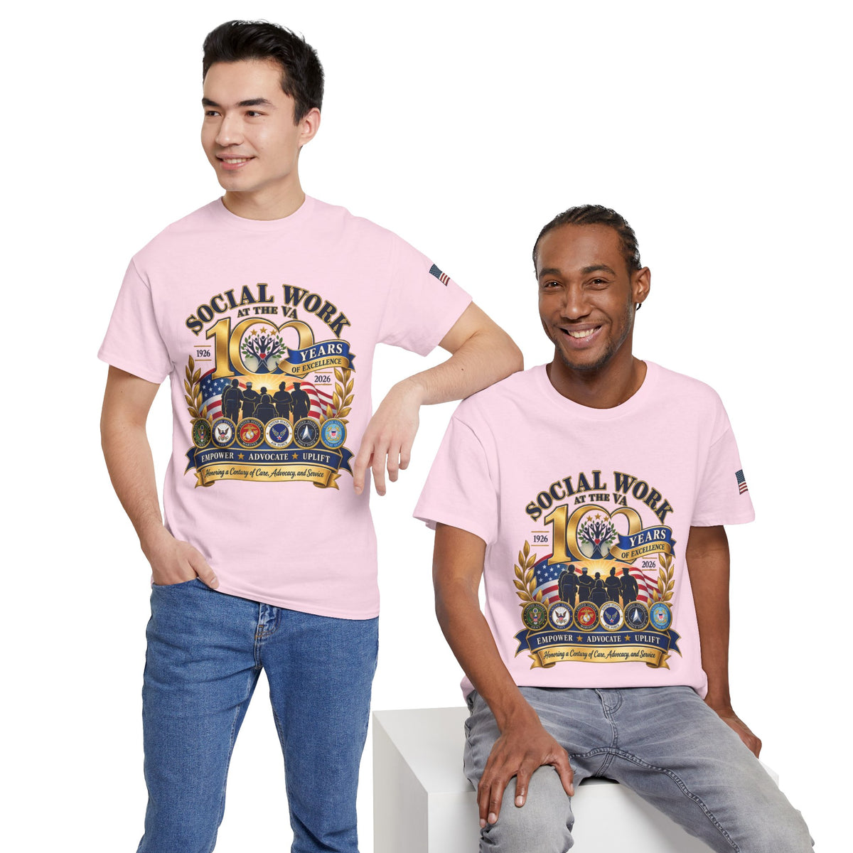 Social Work at the VA 100 Years T-Shirt — Veteran Support Memorial Tee