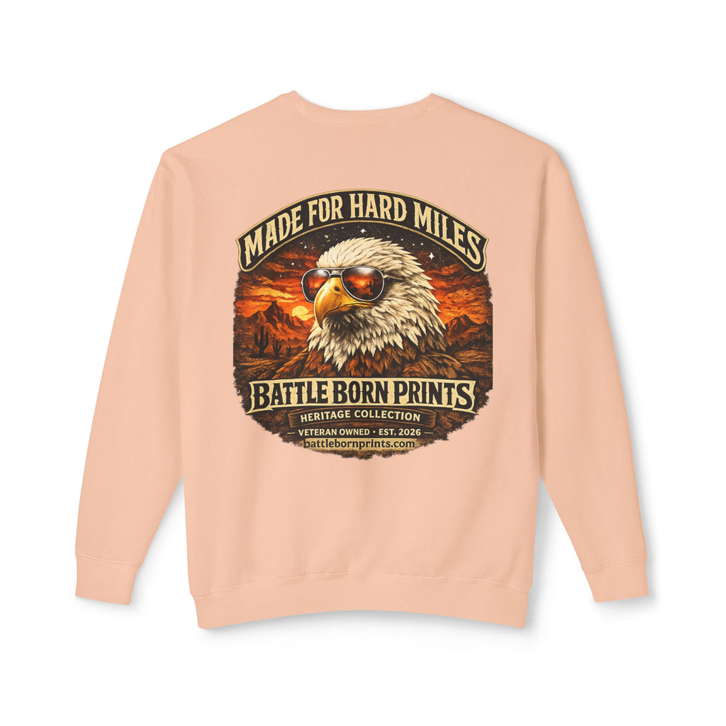 Battle Born Prints Heritage Collection "Made for Hard Miles" Crewneck Sweatshirt