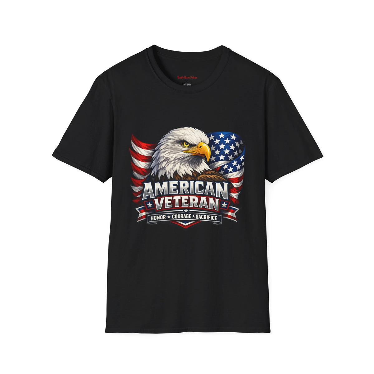 American Veteran Eagle T-Shirt — Patriotic USA Flag Tee