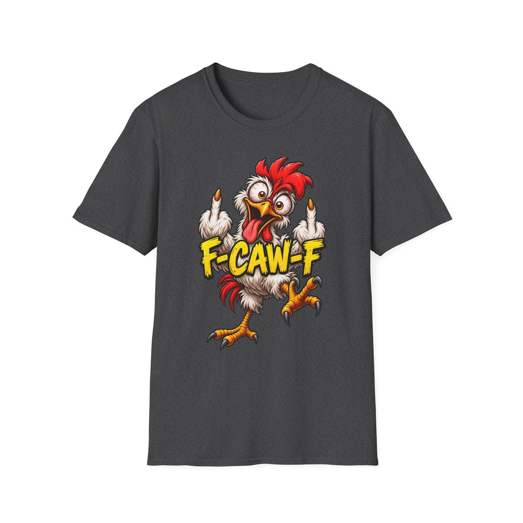 F-CAW-F Funny Chicken T-Shirt – Cheeky Middle Finger Rooster Graphic Tee