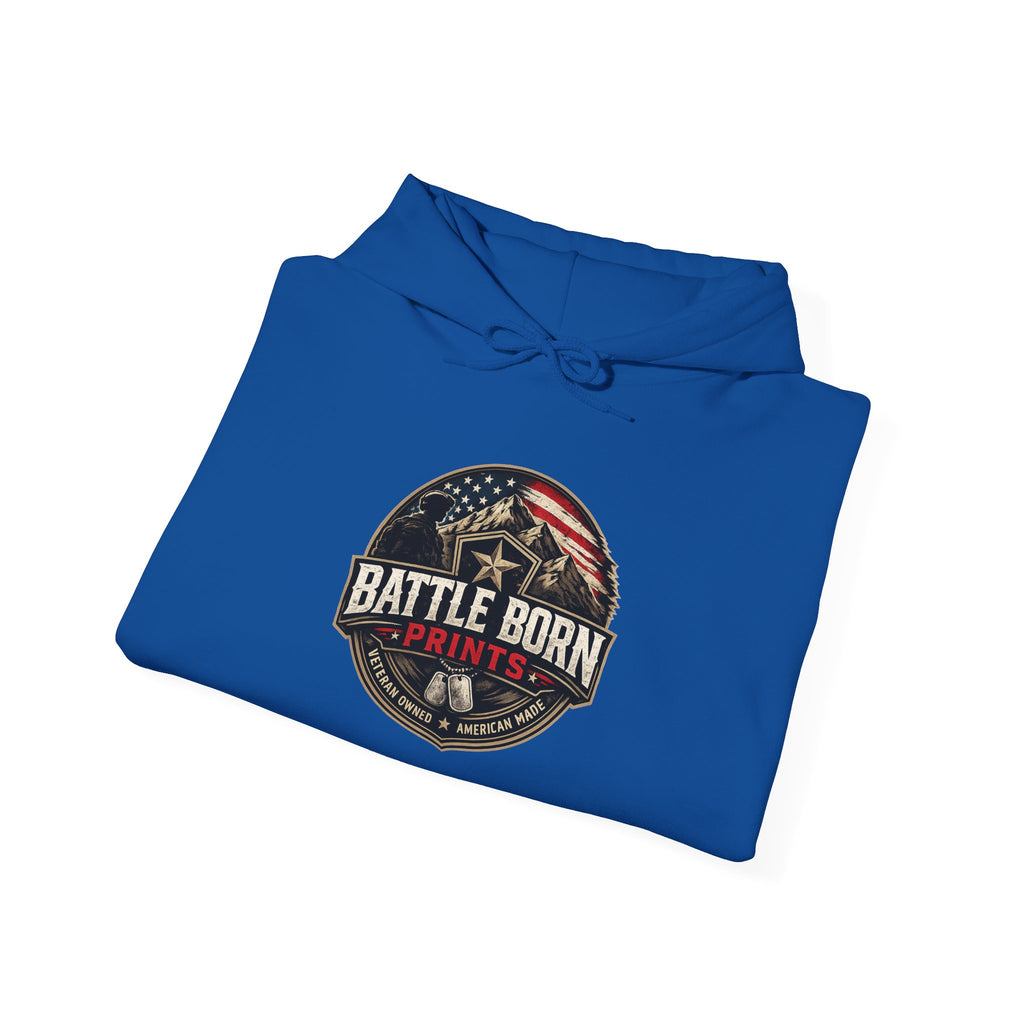 Battle Born Hoodie - Patriotic American Flag & Eagle Graphic Sweatshirt