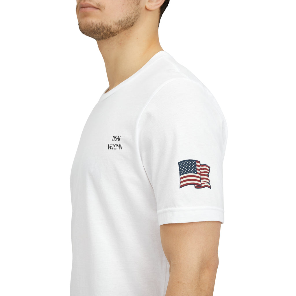 US Air Force Bella+Canvas T-Shirt — Patriotic Veteran Tee ("USAF Veteran")