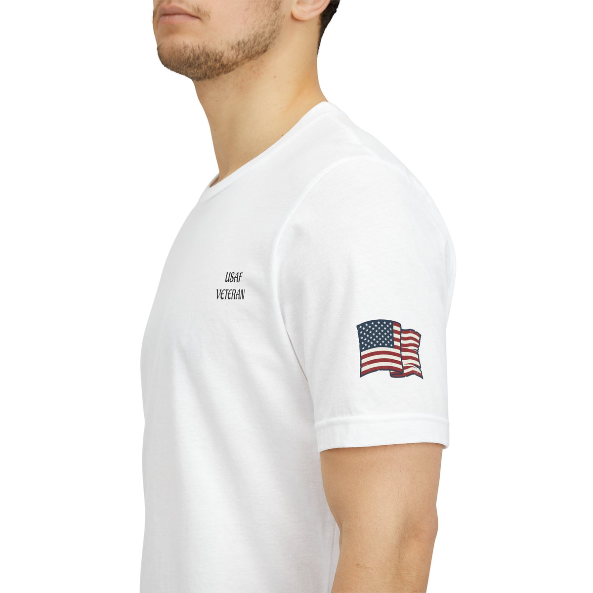 US Air Force Bella+Canvas T-Shirt — Patriotic Veteran Tee ("USAF Veteran")