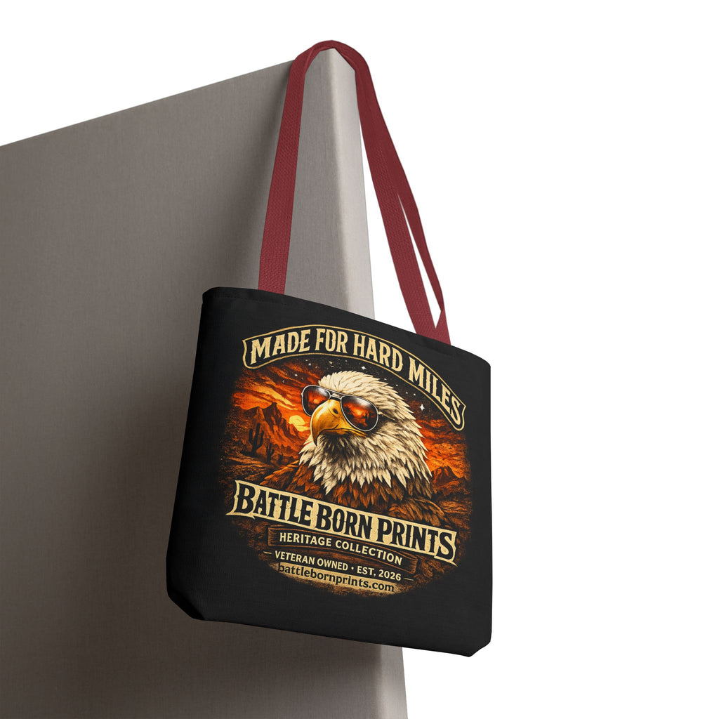 Battle Born Prints Heritage Collection "Made For Hard Miles" Tote Bag