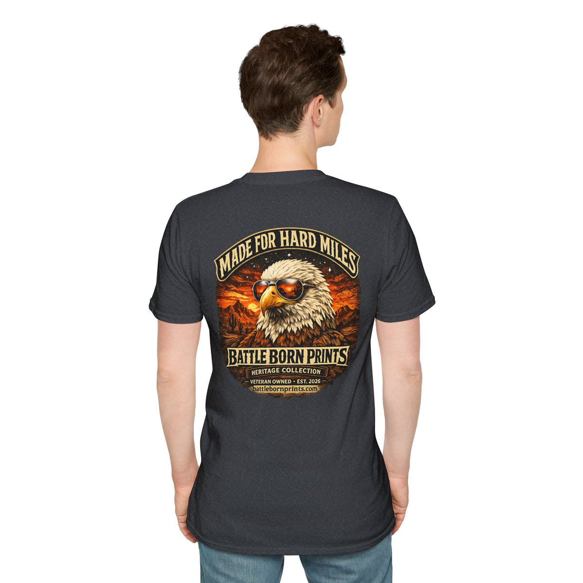 Battle Born Prints Heritage Collection "Made for Hard Miles" Unisex T-Shirt