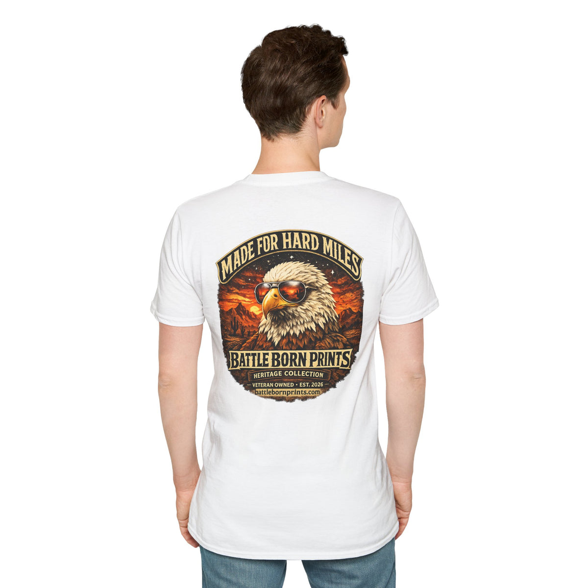 Battle Born Prints Heritage Collection "Made for Hard Miles" Unisex T-Shirt