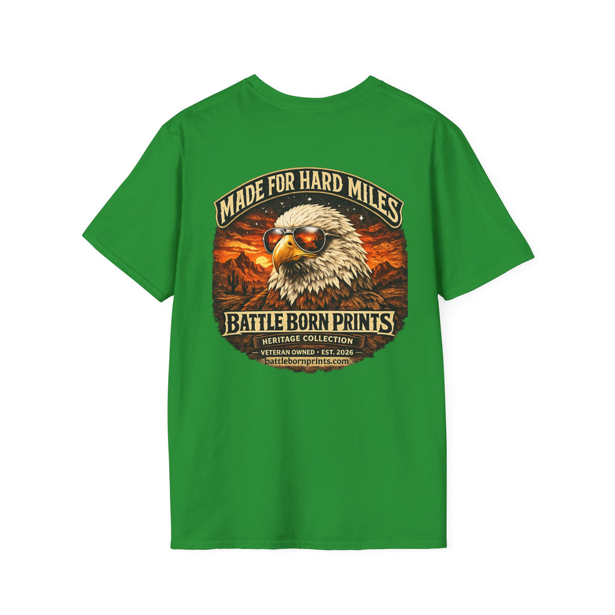 Battle Born Prints Heritage Collection "Made for Hard Miles" Unisex T-Shirt